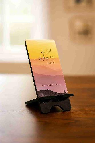 With God All Things Are Possible - MDF Mobile Stand(3mm)